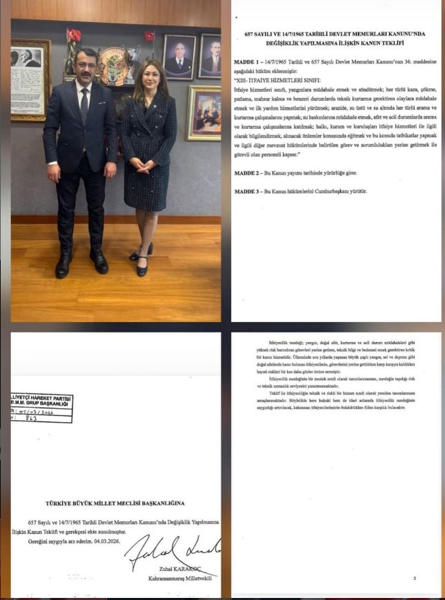 İtfaiye teşkilatımız için kanun teklifi verildi