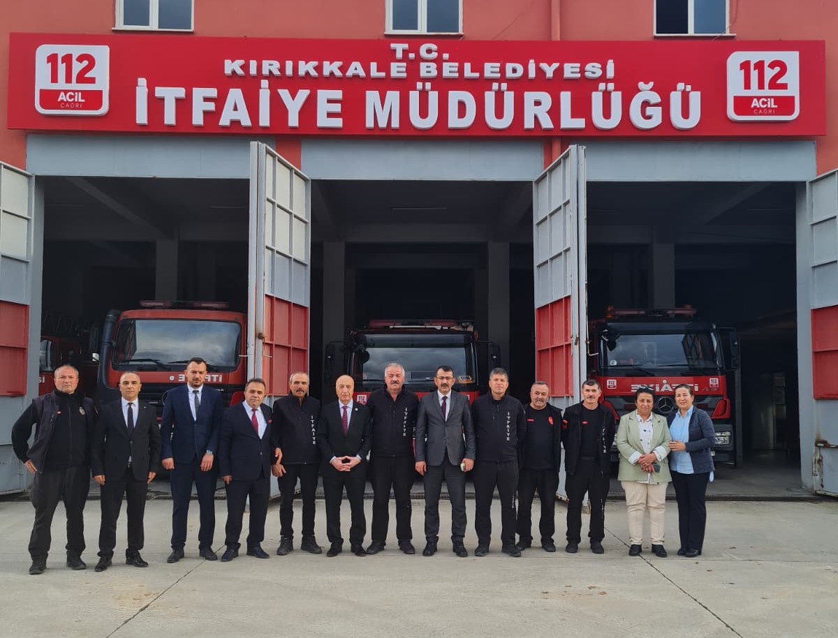 Kırıkkale Belediyesi İtfaiye ve Zabıta müdürlüklerinde görev yapan memurlarımızı ziyaret ettik