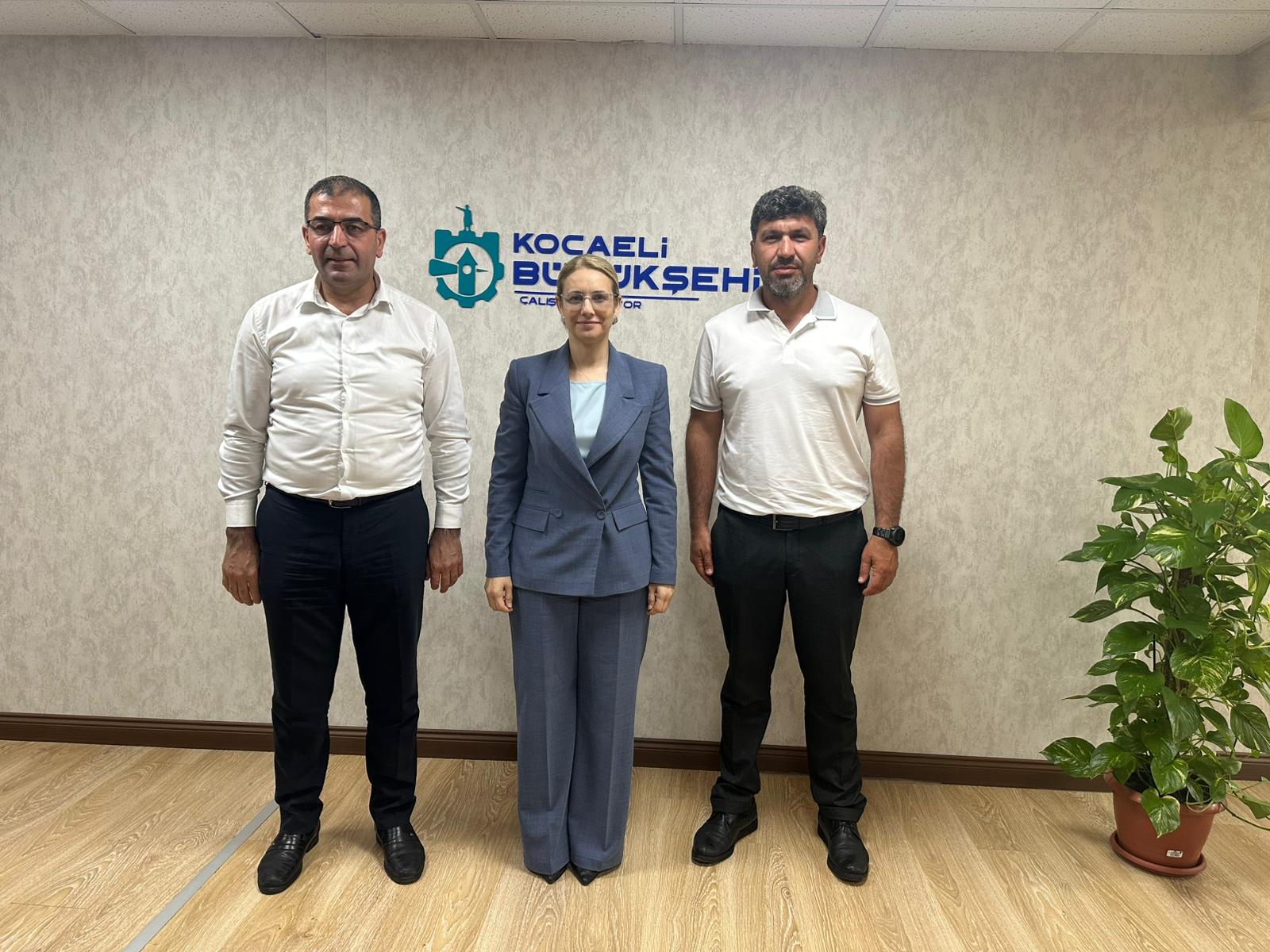 Kocaeli Büyükşehir Belediyesi Başkan Vekili Sayın Berna ABİŞ'i makamında ziyaret ettik